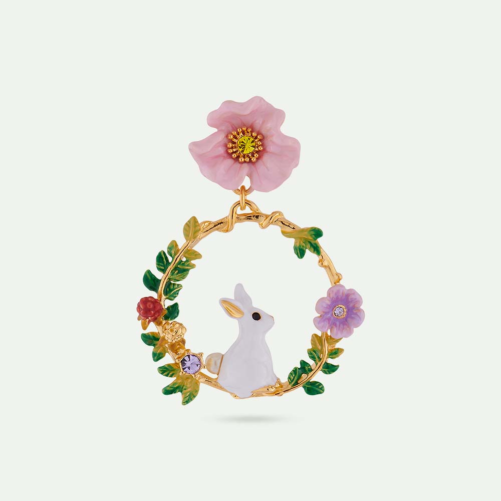 花咲く枝とうさぎのイヤリング – PLAISIR TOKYO