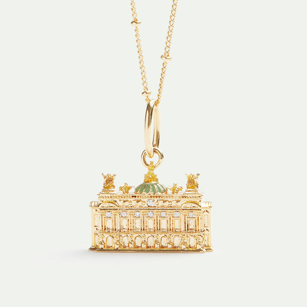 【 超希少 】重さ3.38Kg フランス ガルニエ宮 オペラ座 置物 オペラ座150周年記念] オペラ・ガルニエのネックレス – PLAISIR TOKYO