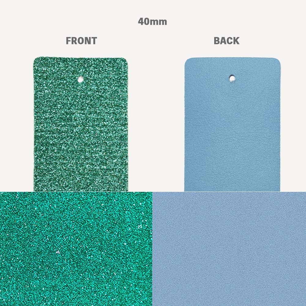 ターコイズパングル ターコイズグリッター/スカイブルー 40㎜ (バングルレザー) – PLAISIR