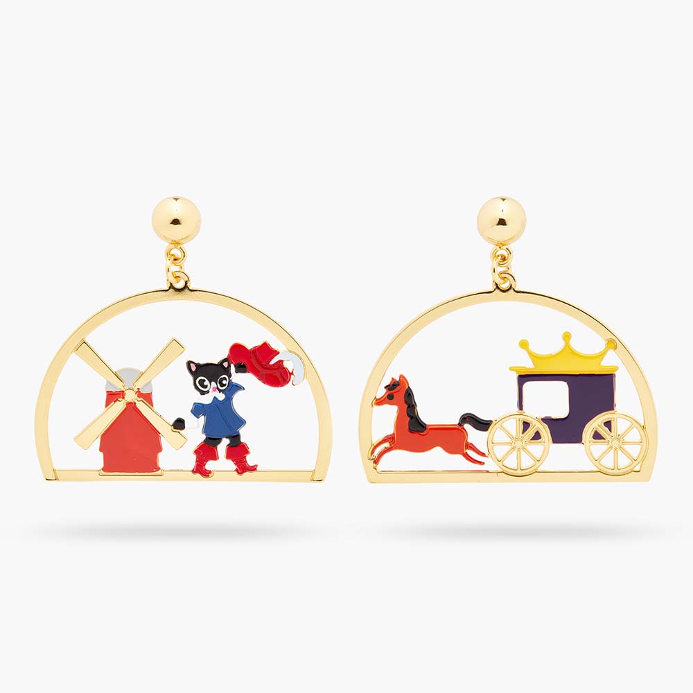 ★風車が素敵なお正月猫ちゃんピアス★ ☆風車が素敵なお正月猫ちゃんピアス☆