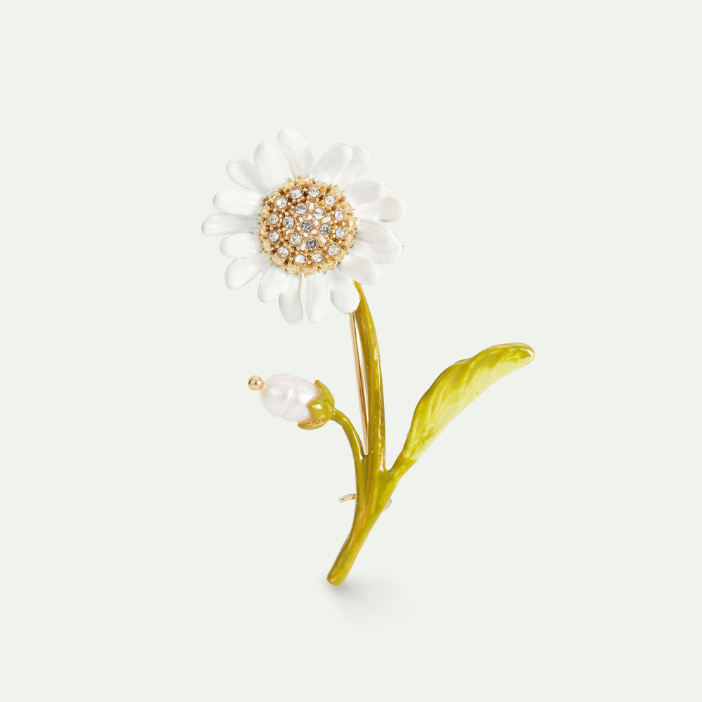 アプロージオのブローチ Diamond & Gold Flower Brooch ダイヤモンド ＆ ゴールド