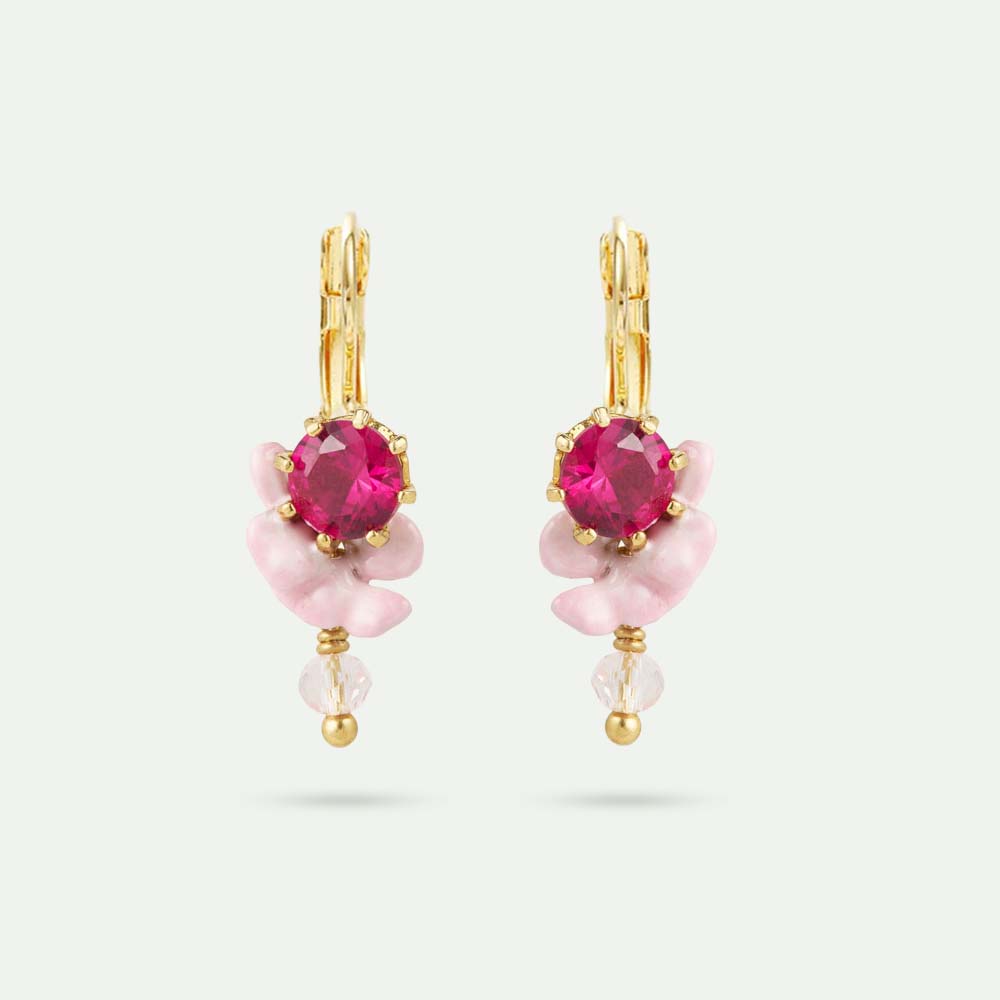 バレリーナピアス ミニバレリーナのネックレス（ホワイト×ゴールドラメ